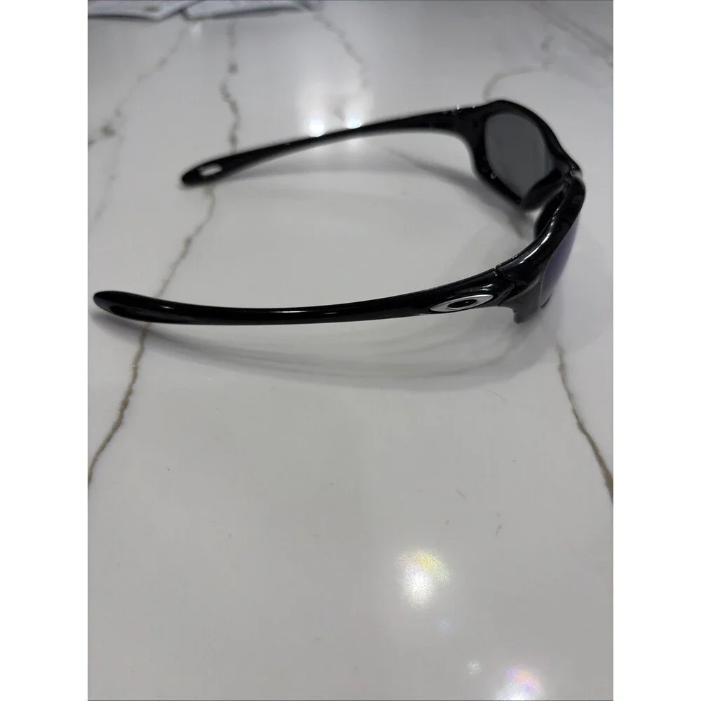 Kid's Oakley XS FIVE Polished Black/Blue Iridium Sunglasses 03-450 40-20 Youth